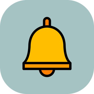 Çan simgesi vektör illüstrasyonu