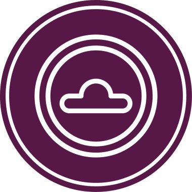 bulut simgesi, vektör illüstrasyonu