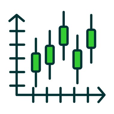 grafik ikonu vektör illüstrasyonu