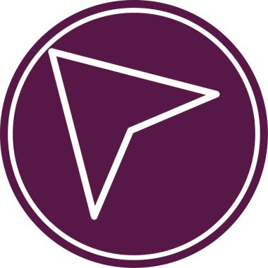 Kağıt uçağın modern bir simgesinin vektör çizimi