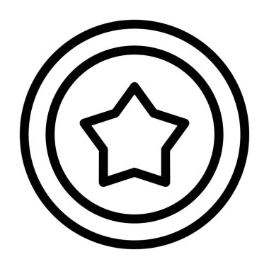 Yıldız Vektör satırı simgesi