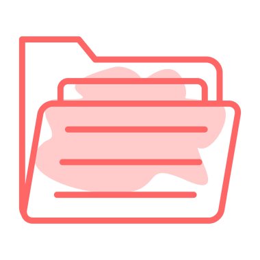 belge dosyası. Basit illüstrasyon