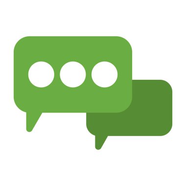 Sohbet kabarcığı vektör illüstrasyonu