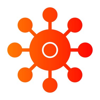 Kar Tanesi simgesinin vektör çizimi