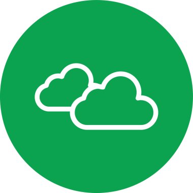 Bulut. Web simgesi basit tasarım
