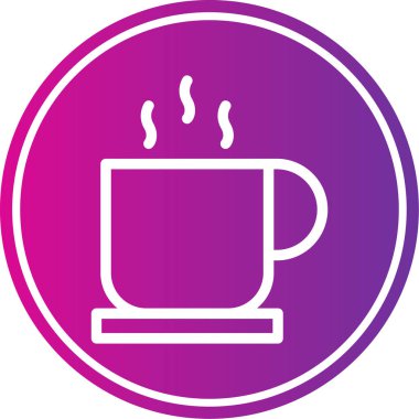 Kahve fincanı ikonu. vektör illüstrasyonu