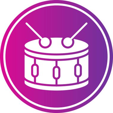 davul. Web simgesi basit illüstrasyon