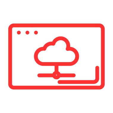 Bulut hesaplamasının vektör illüstrasyonu