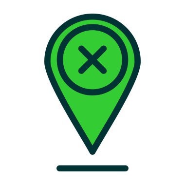 Konum Gradyan Vektör Simgesi Tasarımı