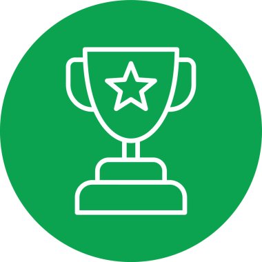 Kupa. Web simgesi basit illüstrasyon