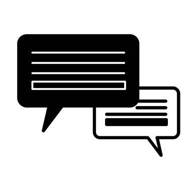 konuşma balonu ikonu vektör illüstrasyon tasarımı