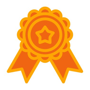 Madalya ikon vektör illüstrasyonu