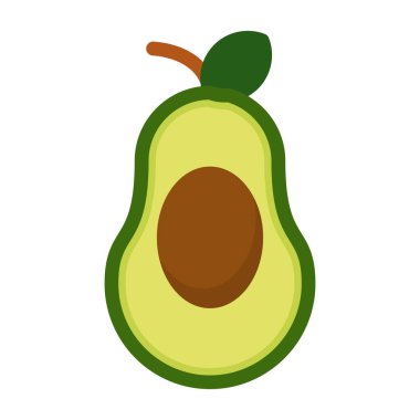 avokado meyve yassı simgesi