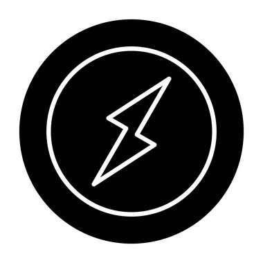 Projeniz için vektör yıldırım simgesi