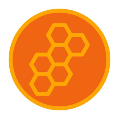 bal peteği ikonu vektör illüstrasyonu