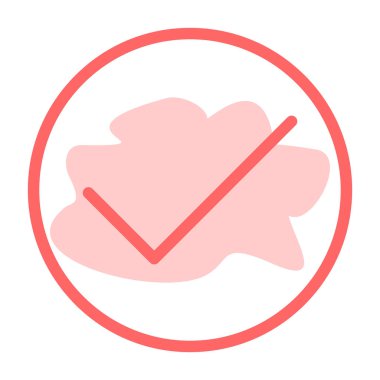 İşaret simgesini işaretle. vektör illüstrasyonu