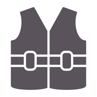 Kurşun geçirmez Ceket Ağı simgesi, vektör illüstrasyonu