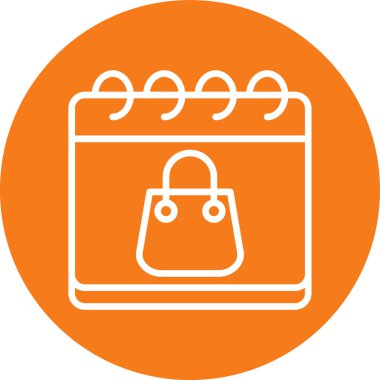 Alışveriş poşeti ikon vektör illüstrasyonu