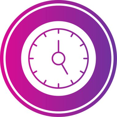 Saat simgesi vektör illüstrasyonu