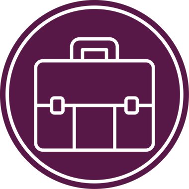 Vektör illüstrasyonu, evrak çantası simgesi