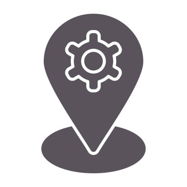 harita pin konumu simgesi ana hat biçiminde