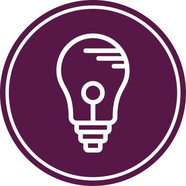 ampul simgesi vektör illüstrasyonu