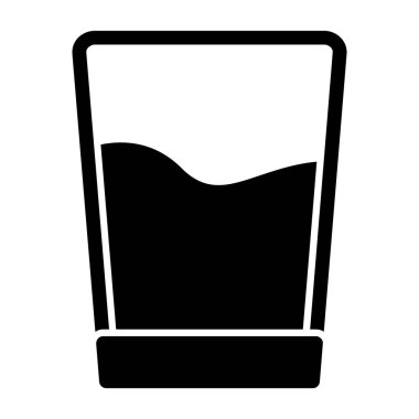 Bir bardak suyun vektör çizimi