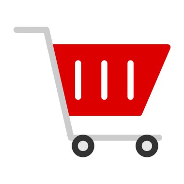 Alışveriş Sepeti simgesini, basit vektör çizim