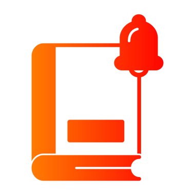 Bir kitap simgesinin vektör illüstrasyonu