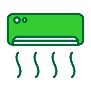 Klima renk çizgisi simgesi. Klima. izole vektör illüstrasyonu