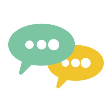 Konuşma baloncukları vektör illüstrasyonu