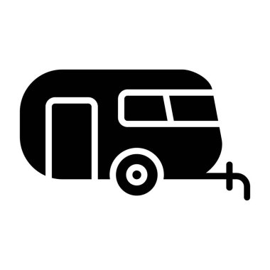 bus vektör düz simgesi