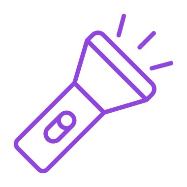 vektör el feneri modern simgesi