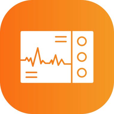 Bir tablet simgesinin vektör illüstrasyonu