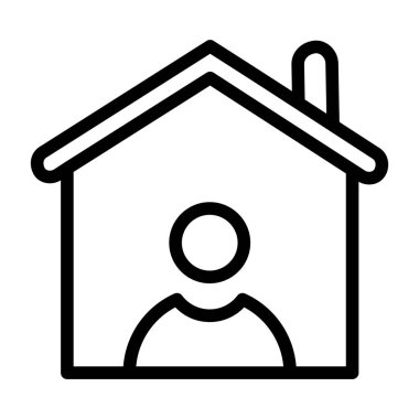 ev simgesi vektör illüstrasyonu