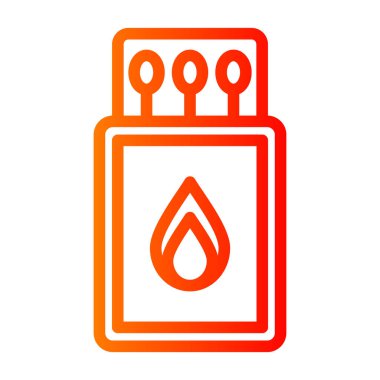 Ateş ikonu. özet çizimi