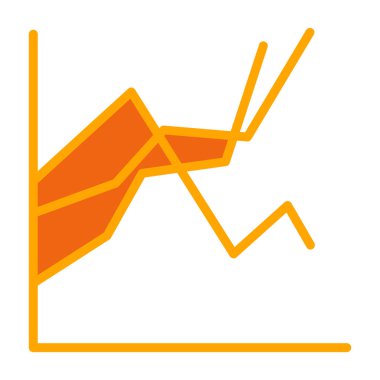 iş grafiği ikon vektör illüstrasyonu