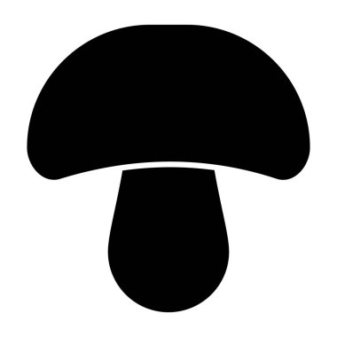 Beyaz arkaplanda mantar vektör simgesi