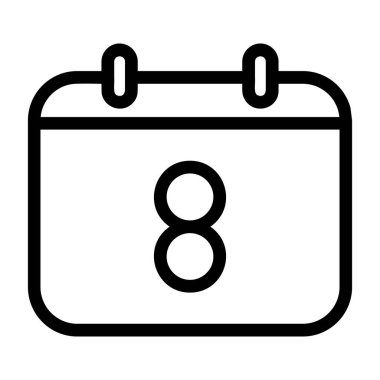 Kolayca düzenleyebilen veya düzenleyebilen Takvim Vektörü simgesi