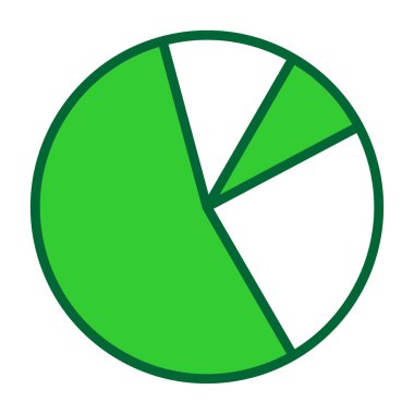 Pasta grafiği vektör illüstrasyonu