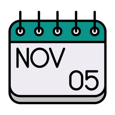 16 Kasım takvimi - vektörün tek simgesi