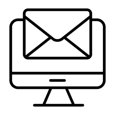 e- posta simgesi, vektör illüstrasyonu