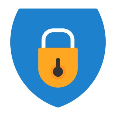 Güvenli kilit vektör simgesi