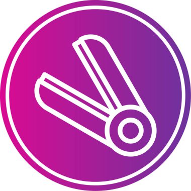 Modern b 'nin vektör çizimi makas simgesinden yoksun