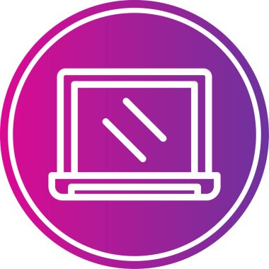 vektör laptop simgesi simgesi
