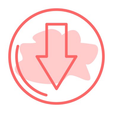 Ok simgesini indir. vektör illüstrasyonu