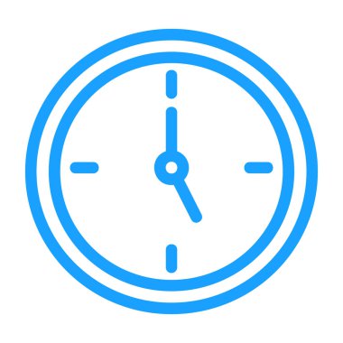 Saat simgesi vektör illüstrasyonu