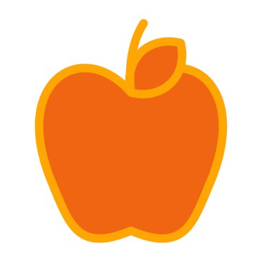 turuncu meyve, illüstrasyon, vektör, beyaz arkaplanda.