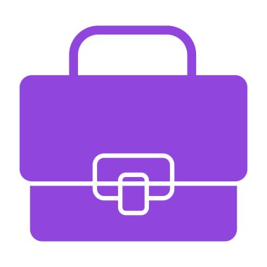 Çanta. Web simgesi basit illüstrasyon