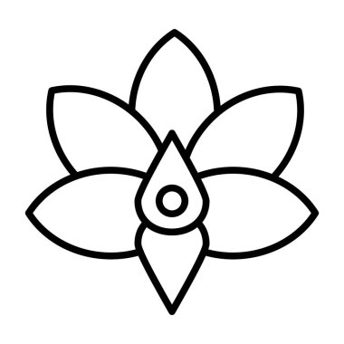 Çiçek. Web simgesi basit tasarım